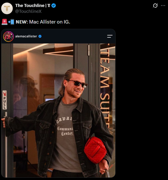 Tak teraz WYGLĄDA Alexis Mac Allister O.o